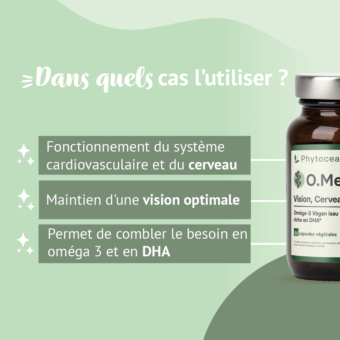 O.Mega: Complément alimentaire Oméga 3, DHA, Végan - Caractéristiques - 2