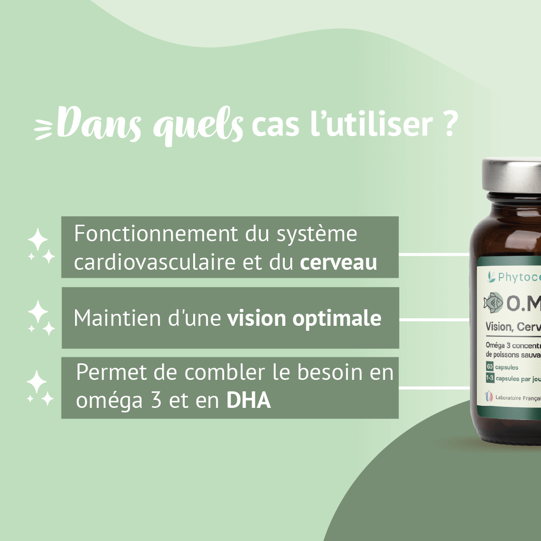 OMega+: Complément alimentaire, Oméga 3 concentrés en DHA