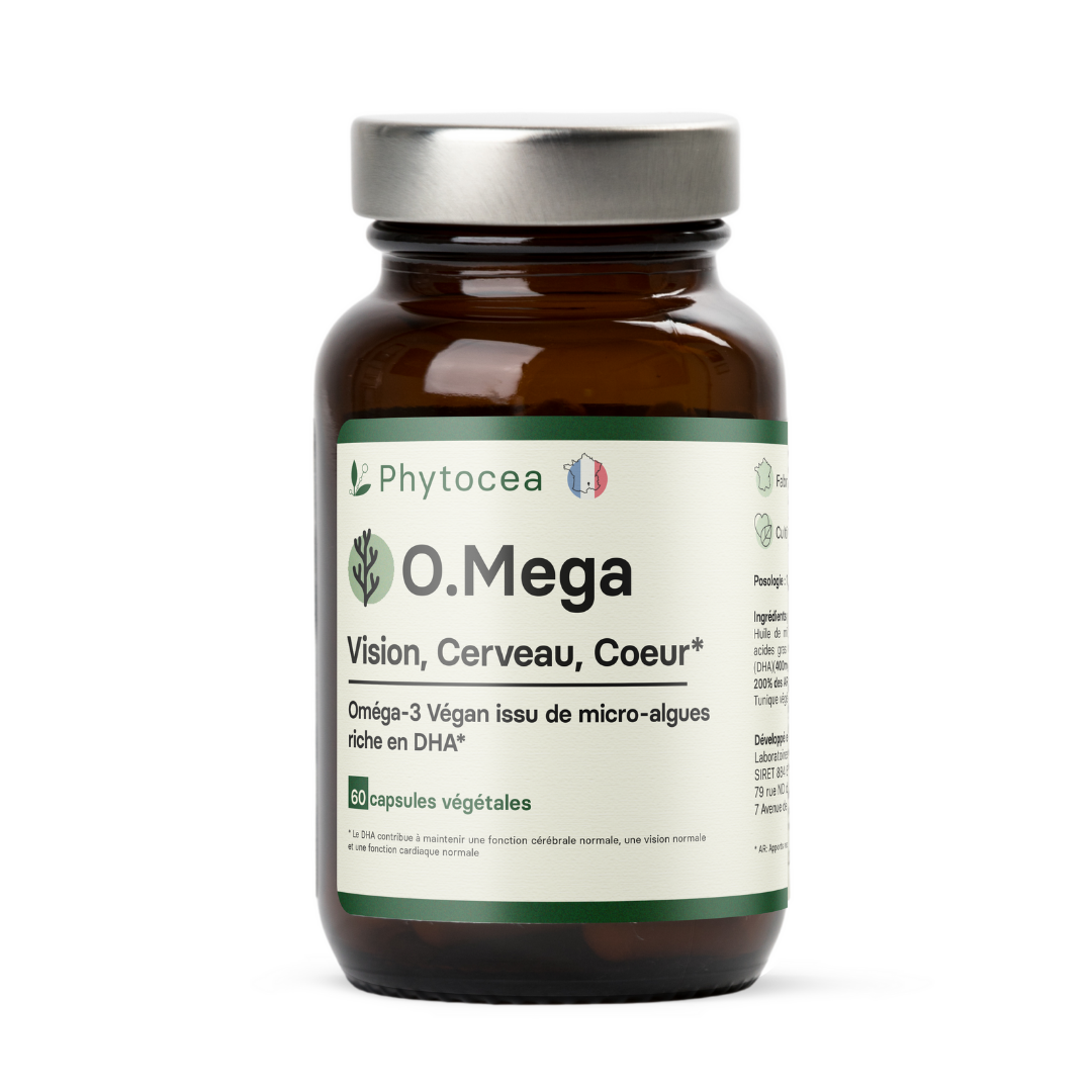 O.Mega: Complément alimentaire Oméga 3, DHA, Végan