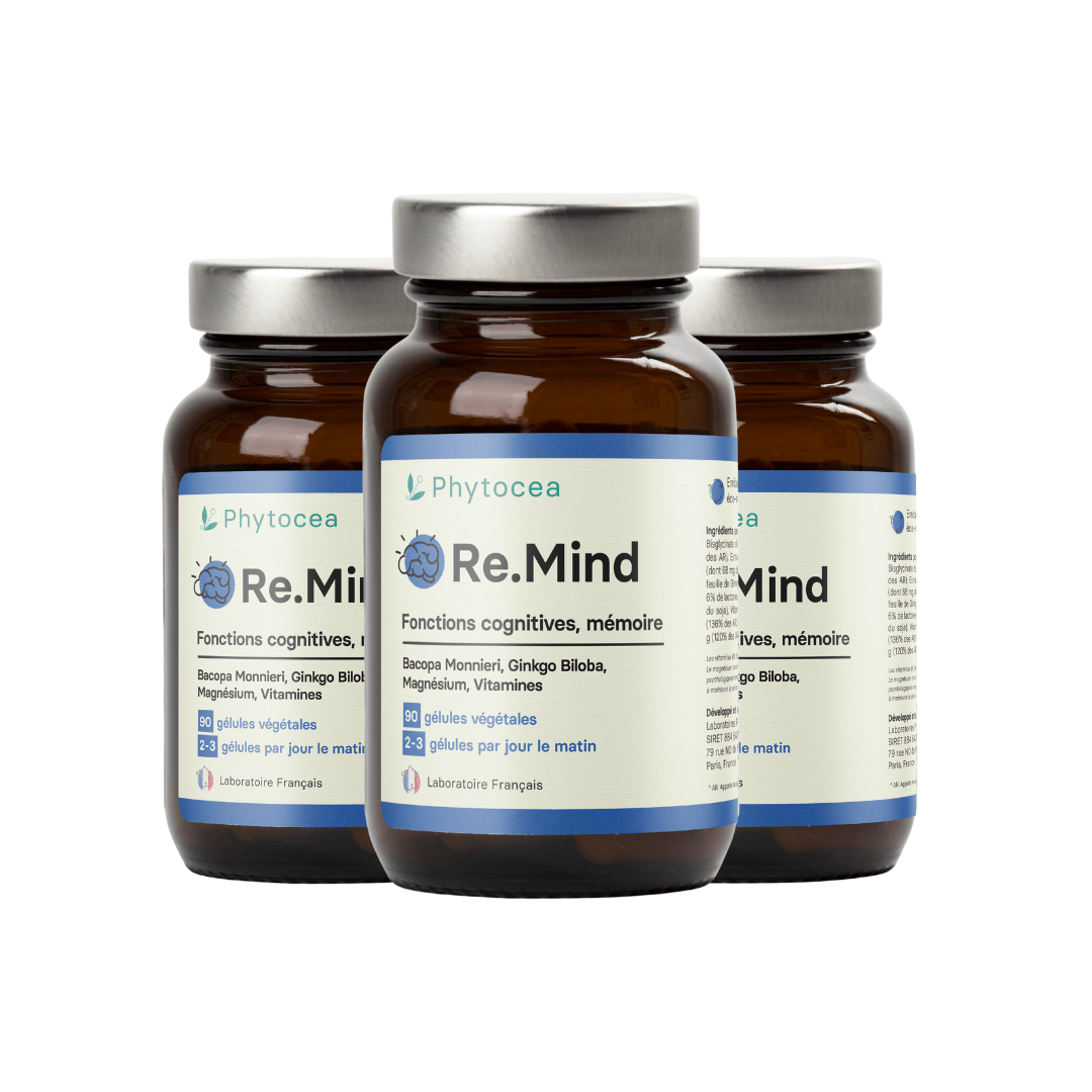 ReMind: suplemento dietético nootrópico para la memoria y la cognición